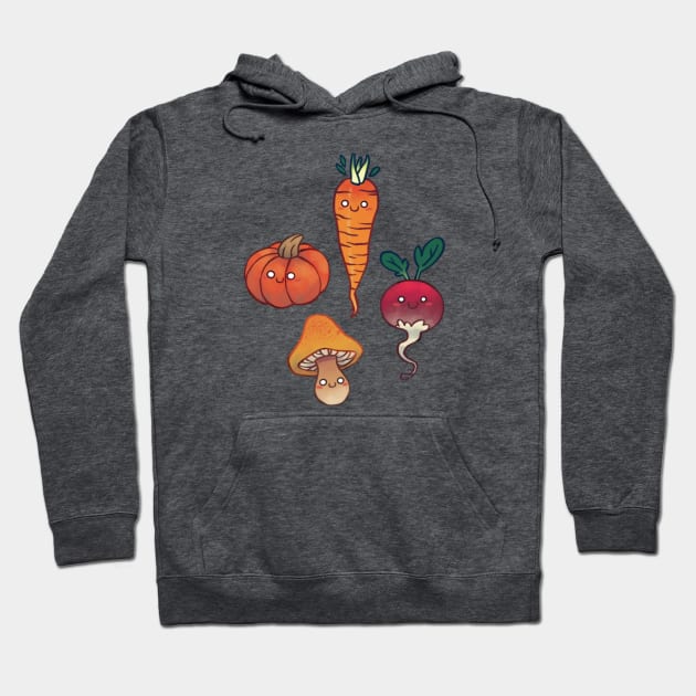 Happy veggies Hoodie by TiluneChacon